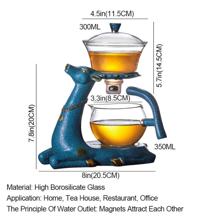 full-automatic-creative-deer-glass-teapot-heat-resistant-infuser-tea-turkish-drip-pot-220v-heating-base-for-tea-coffee-make