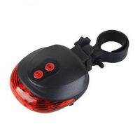 №♈ Bicycle Taillight 5 LED 2 Laser Rear Light Bicycle High Visibility Bike Lamp Lantern Safety Warning Bike Lighting Велоаксессуары