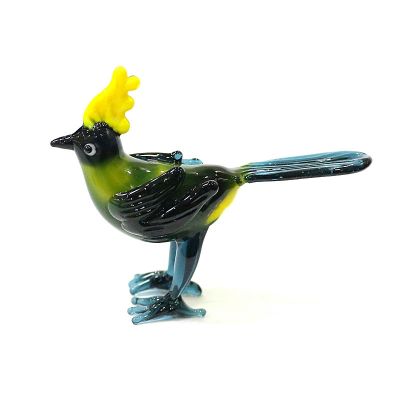 New Murano Glass Bird Miniature Figurine Ornaments Cute Simulation Animal Small Statue Gifts For Home Tabletop Living Room Decor