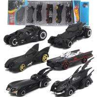 6ชิ้น/Sset Batmobile รถโลหะผสมรุ่นของเล่นยานพาหนะรวมกันเด็กรถของเล่นชุดของขวัญ