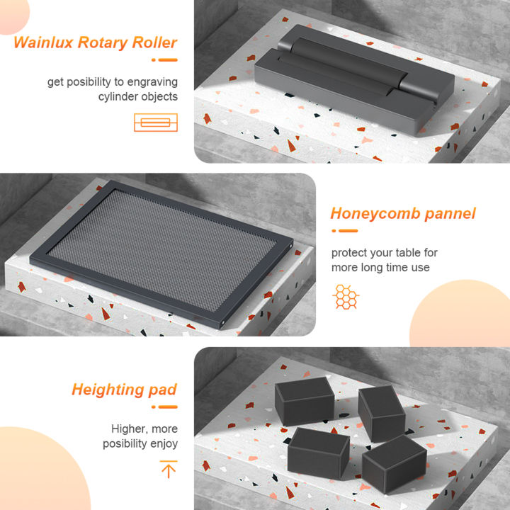 kkmoon-wainlux-เครื่องแกะสลักเลเซอร์-l6-10w-พลังเลเซอร์ความเร็วสูงช่วยลม320x350มม-พื้นที่แกะสลักโครงสร้างโลหะทั้งหมดออกแบบมาพร้อมเกราะป้องกัน-pelindung-mata-สำหรับสแตนเลสไม้ไผ่กระดาษแข็งพลาสติก