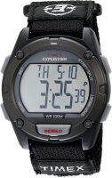 Timex Expedition Digital Chrono Alarm Timer 39mm Watch Black/Gray Fast Wrap