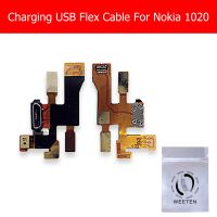 สายแพสำหรับเชื่อมต่อ1020ชาร์จพอร์ตสายยืดหยุ่นสำหรับ Nokia เครื่องชาร์จ Usb ของแท้สายอ่อนสำหรับ Microsoft Lumia แจ็ค Usb 1020