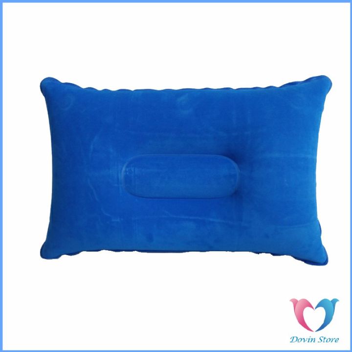 หมอนเป่าลม-หมอนพกพา-หมอนหนุนหลัง-หนุนนอน-inflatable-pillow