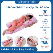 Gối Ôm Chữ U Cao Cấp Gối Ôm Cho Bà Bầu Xoa Dịu Cơ Thể Tạo Giấc Ngủ Sâu Cho