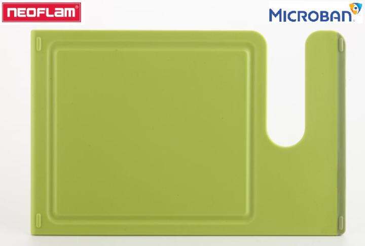 PULI Innovative Cutting Board Set with Microban Antimicrobial Protection 