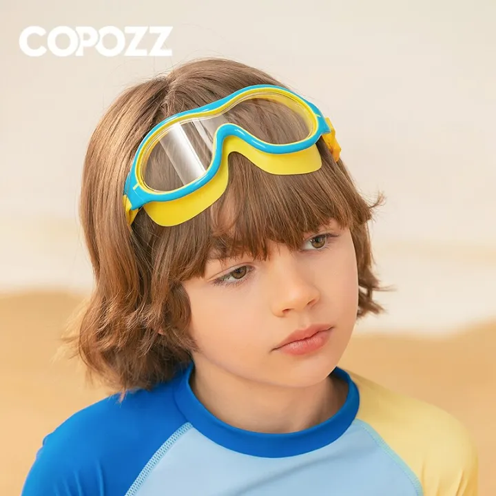 COPOZZ ปรับว่ายน้ำสำหรับเด็กกันน้ำมืออาชีพเด็กว่ายน้ำแว่นตาป้องกันหมอก ...