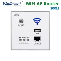 hot！【DT】 300M Wall Embedded WIFI Router USB Socket Outlet Charger WiFi Electric Sockets