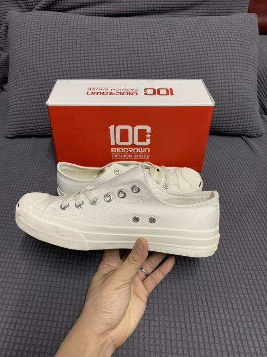 converse-jack-purcell-white-ยอดฮิต-ลดราคาพิเศษสุดๆ-รองเท้าลำลองสีขาว-อย่างดีรองเท้าลำลองสำหรับคู่รัก-รองเท้าผู้หญิงรองเท้าผู้ชาย