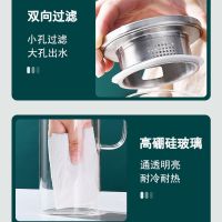 [COD] Cold kettle glass heat-resistant high temperature teapot boiling hot water cup set thickened can be heated