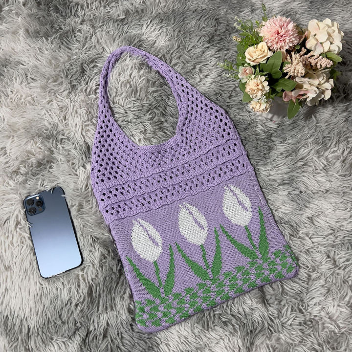 mesh-hollow-woven-handbag-portable-handbag-clutch-fashion-shoulder-bag-ladies-shoulder-bag-tulip-graphic-knitted-shoulder-bag