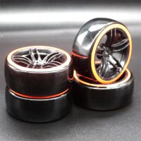 4Pcs RC 1:10 Drift Car Plastic Wheel Rim Tyre tires For HSP 94123/D4/D3