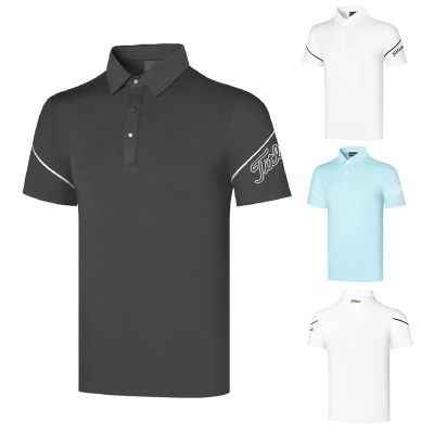 Golf short-sleeved t-shirt mens thin section summer new casual sports mens top GOLF clothing quick-drying and comfortable TaylorMade1 FootJoy ANEW DESCENNTE Castelbajac Titleist UTAA◈☌