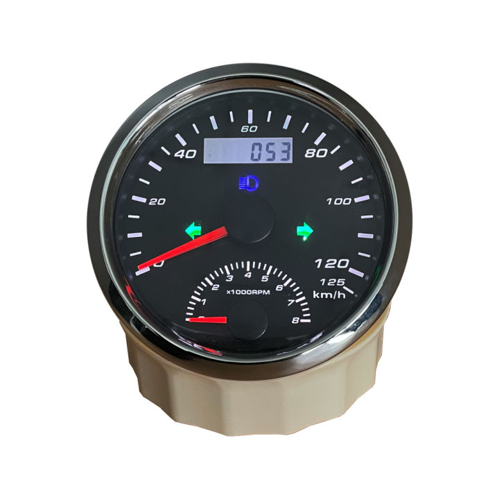 GPS Speedometer 85mm 200km/h GPS Odometer 0‑8000rpm Tachometer