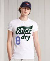 SUPERDRY COLLEGIATE GRAPHIC T-SHIRT 185 - เสื้อยืด สำหรับผู้ชาย สี Brilliant White