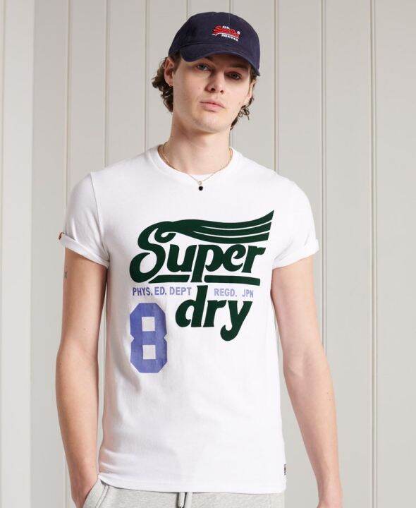 superdry-collegiate-graphic-t-shirt-185-เสื้อยืด-สำหรับผู้ชาย-สี-brilliant-white