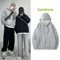 SaintIrene เสื้อฮู้ดแขนยาว Unisex Hiphop man Oversize Sweatshirt