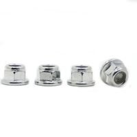 10pcs Nylock Locknut M3 M4 M5 M6 M8 White Zinc-plated Carbon Steel Nylon Insert Hex Flange Self-locking Locking Nut