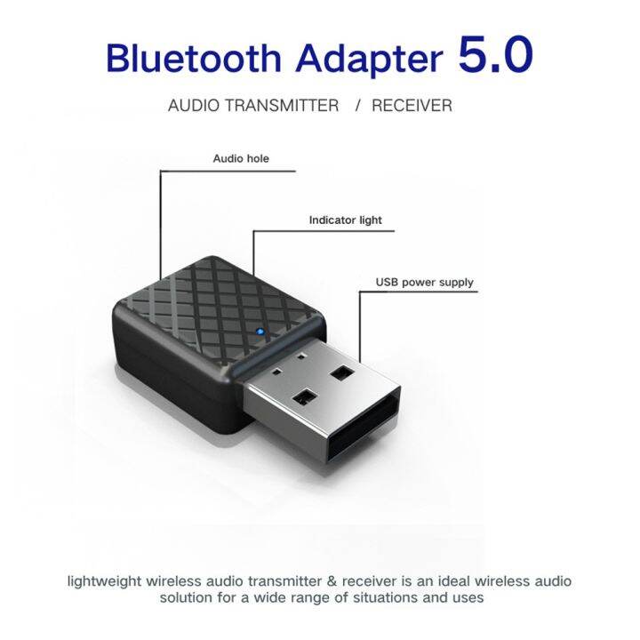 2019-ใหม่-usb-เครื่องส่งสัญญาณบลูทู-ธ-รับ-2-in-1-อะแดปเตอร์เสียงไร้สาย-5-0-คอมพิวเตอร์ทีวี