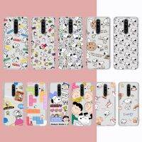 Philander SHOP เคสโทรศัพท์สุนัขสนูปี้น่ารักสำหรับ Samsung,S10 S20 Lite S21 Plus สำหรับ Note8 Redmi 9pro เคสใส Huawei P20