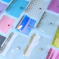 A7A6A5 Rose Golden สีม่วงสีฟ้า Glittery Bling Binder Notebook Diary Agenda Planner กระดาษโรงเรียนเครื่องเขียน