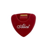 【HOT SALE】 Kandy Musical Hub ชิ้นที่ใส่ปิ๊กกีต้าร์ Plectrum พลาสติกเคส Mediator กาวในตัวอย่างรวดเร็วทรงสามเหลี่ยม7ตัวเลือกสำหรับสี