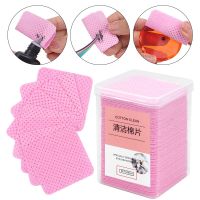 Eyelash Glue Remover Wipe 200PCS Cotton Wipes UV Gel Nail Tips Polish Remover Cleaner Lint-Free Paper Pad eyelash make up Tools