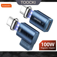 Toocki 100W อะแดปเตอร์ OTG แม่เหล็กอะแดปเตอร์ชนิด C เป็น Type-C แปลงระบบชาร์จแม่เหล็กสำหรับ iPhone สมาร์โฟน Xiaomi Oneplus แล็ปท็อปแมคบุ๊ค