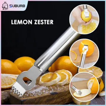 1pc Grater Stainless Steel Lemon Grater Orange Peeler Citrus Fruit Grater  Peeling Knife Kitchen Gadgets Bar Accessories