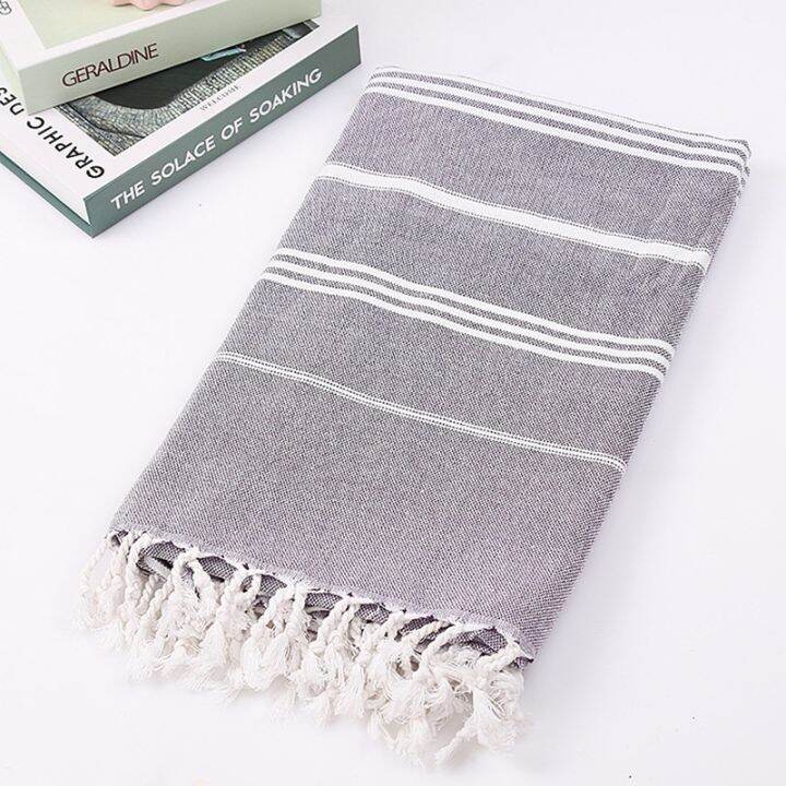 cc-100x180cm-oversized-tassel-turkish-towel-blanket-suitable-for-bathing-beachswimming-pool-spa-gym-striped-bath-towel