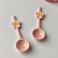 Cute Pink XINGX Spoon Ceramic Spoon Dessert Soup Spoon Coffee Spoon for Stirring Tableware Serving Utensils