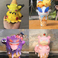 14เซนติเมตรรูปอะนิเมะโปเกมอน Eevee Jigglypuff ไอศครีมรุ่นตุ๊กตาหุ่นพีวีซีแอ็คชั่นตกแต่งสะสมเด็กของเล่น