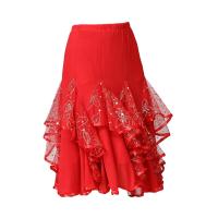 ร้อน, ร้อน★lahomia Woman Flamenco Ballroom Waltz Dance Big Swing Skirt Sequined Party Dancing Dress