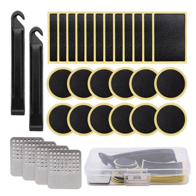 【JH】30pcs/Lot Mountain Bike Tire Patch Repair Kit Bicycle Tire Glue Free Patch Tyre Rubber Patch Piece Cycling Puncture Repair Tools