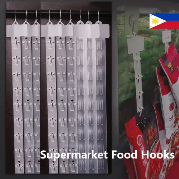 PH Stock&COD] Supermarket Snack Plastic Hanging Strips /Store Hang Snacks  Display Hanger Hooks /Hanging Commodity Promotion Retail Storage  Strip/Useful Shop Merchandising Clip Strips (No Hook)