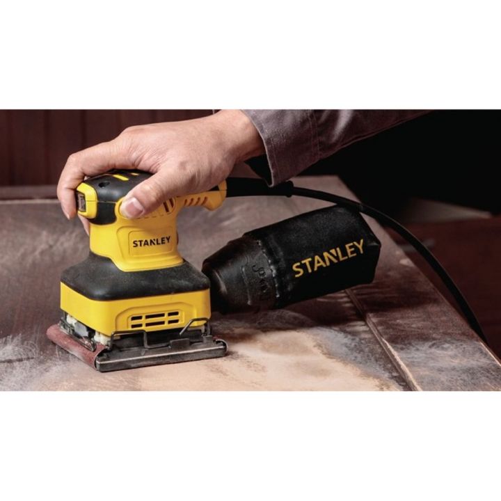 stanley-เครื่องขัดกระดาษทรายแบบเหลี่ยม-ss24-b1-1-4-sheet-sander-type-b101-220-240v-50-60hz-240w-16-000-min