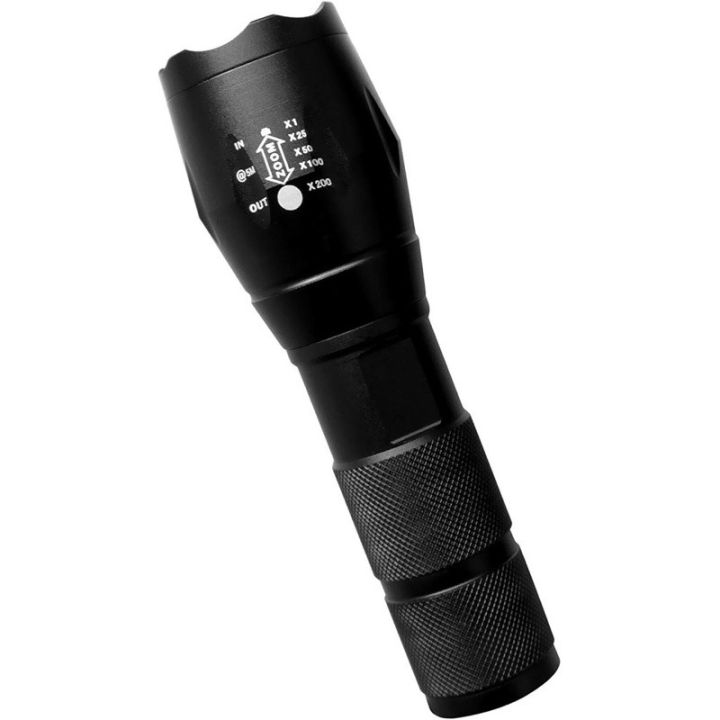 Taclight High-Powered Tactical Flashlight with Modes Zoom Function  Lazada PH