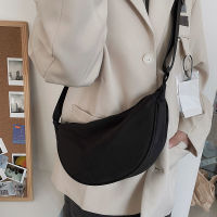 Korean ins bag female new trendy student one-shoulder messenger bag wild and simple Harajuku dumpling bag waterproof