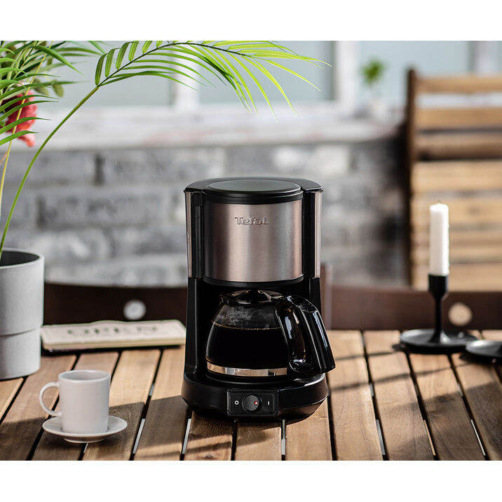 tefal-cm222-vivo-filter-เครื่องชงกาแฟขนาดกะทัดรัด-0-6l-6-คัพ-650w-สีดำ