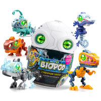 Biopod Dinosaur Blind Box Second-generation Surprise Box Cyberpunk Dinosaur Assembly Models Jurassic World Toys for Kids Gifts