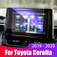 ฟิล์มกันรอยหน้าจอรถยนต์สำหรับ Toyota Corolla 2019 2020อุปกรณ์เสริมรถนำทางหน้าจอกระจกนิรภัยที่ครอบสติ๊กเกอร์