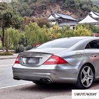 สำหรับ W219 Mercedes Benz CLS 2007 2008 2009คาร์บอนคุณภาพสูงหน้าจอการพับภาพความสว่างสูงสปอยเลอร์ด้านหลังปีกขอบกระโปรงหลังรถแต่งรถ