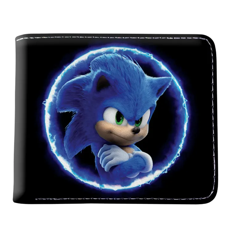 SONIC CHARACTERS PATTERN Sonic the Hedgehog 4 in. Bi Fold Wallet (Sonikku)