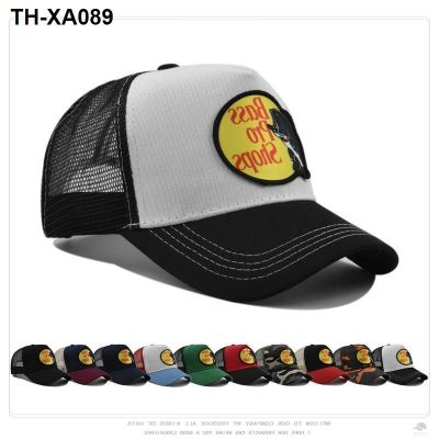 Net cap letters Bass weaving mark embroidery baseball Europe and the States summer outdoor sun shade net