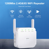 ALLOYSEED 1200Mbps 2.4GHz 5GHz Wireless Extender Repeater 4 Antennas AP Dual Band WiFi Signal Range Booster Amplifier UK Plug