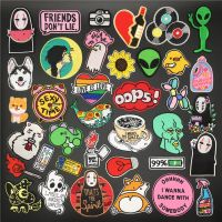 ❇☎❂ Spirited Away Iron on Patches for Clothing Diy Embroidered Stripe Clothes Stickers Anime Patches Appliques Badges