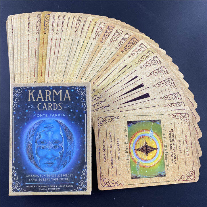 Karma Cards ไพ่ทาโรต์ Fortune Guidance ling Divination Deck Board Game