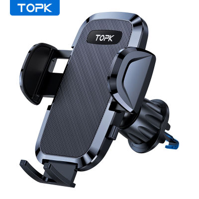 TOPK D36 ตัวยึดรถพร้อมตะขอหมุนที่วางศัพท์มือถือที่วางศัพท์มือถืออเนกประสงค์สำหรับการนำทาง