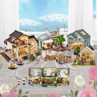 Cutebee Doll House Furniture Miniature Dollhouse DIY Miniature House Room Box Theatre Toys for Children Casa DIY Dollhouse B