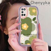 Chenyyka เคสสำหรับ OPPO A52 A72 A92เคส4G ลายดอกไม้แฟชั่นสีสันสดใสเคสโทรศัพท์แบบใสขอบซิลิโคนกล่องกันกระแทกป้องกันเลนส์กล้องเคสนิ่มโปร่งใส